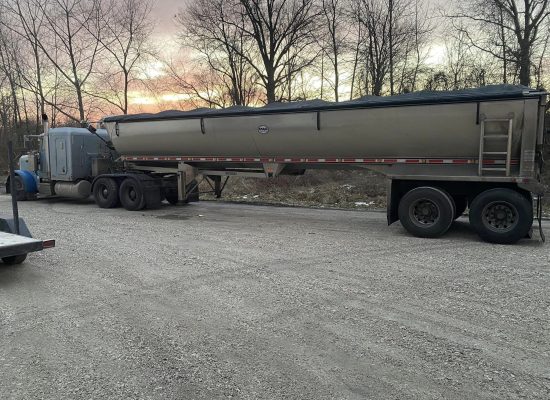 18 wheeler truck fleet wash (before)