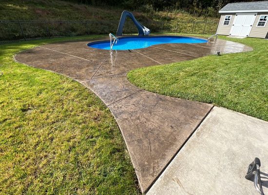 pool concrete cleaning and sealing (after)